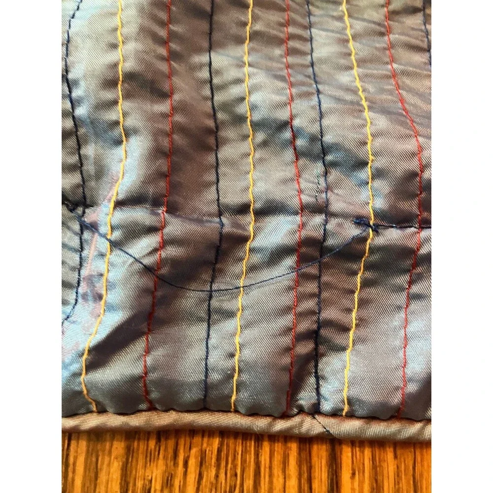 iridescent Wamsutta Standard 2 Pillow Shams Set 2 Blue Multicolor Striped 20x26